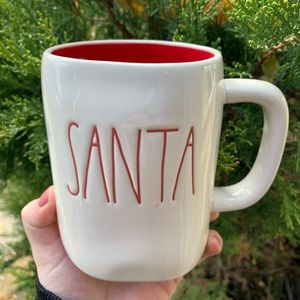 Rae Dunn SANTA Christmas Mug